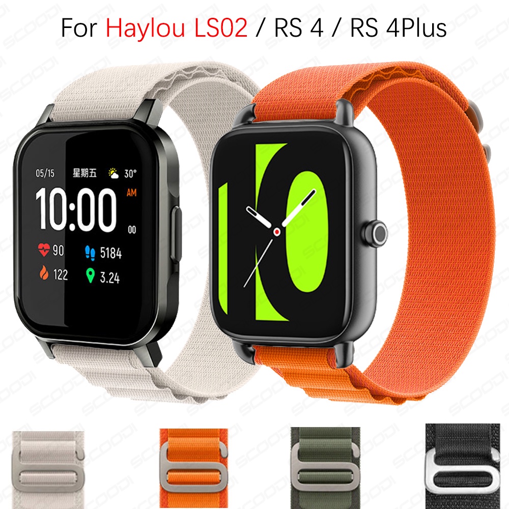 Alpine สายนาฬิกาข้อมือไนล่อน สําหรับ Haylou smart watch 2 LS02 RS4 RS ...