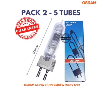 หลอดไฟแพ็ค2-5หลอด OSRAM 64796 CP/91 2500W 230 V G22