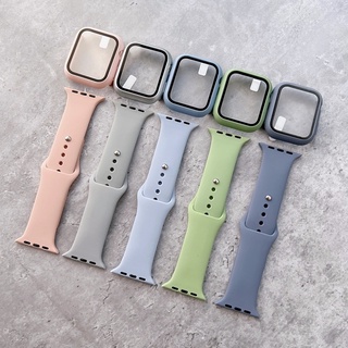 2 in 1 เคสสมาร์ทวอทช์ พร้อมสายนาฬิกาข้อมือ สําหรับ Smart Watch Series 7 6 SE 5 4 3 2 1 41 มม. 45 มม. 44 มม. 40 มม. 42 มม. 38 มม.