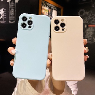 เคสโทรศัพท์มือถือแบบนิ่ม TPU กันกระแทก สีพื้น เรียบง่าย สําหรับ Samsung A52 A32 A72 A12 A20S A02S A50 A10S J7 Prime A51 J2 Prime A10 A125 A30 A50S A30S A20 M40S M10 M10S A205 M02S A025 F02S A305 M12 F12