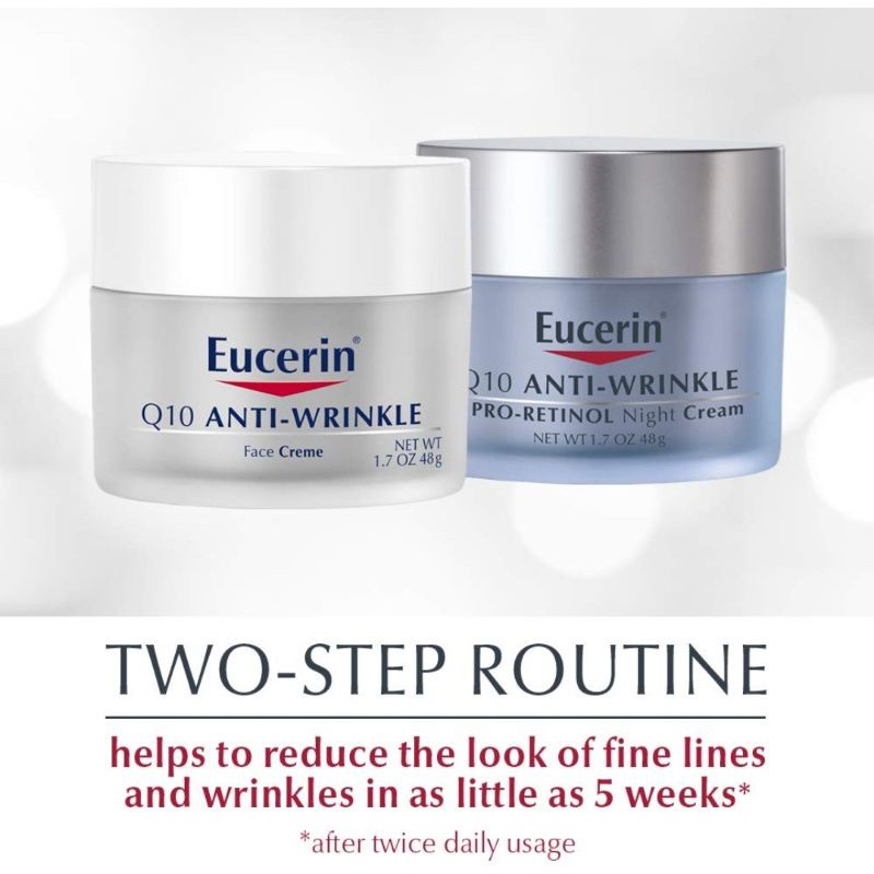 Eucerin Q10 AntiWrinkle Face Cream 48g ครีมบำรุงผิว Shopee Thailand
