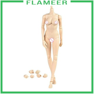 ( Flameer ) ตุ๊กตาฟิกเกอร์ผู้หญิง 1 / 6 Female พร้อมสายคล้องคอ 12 นิ้ว