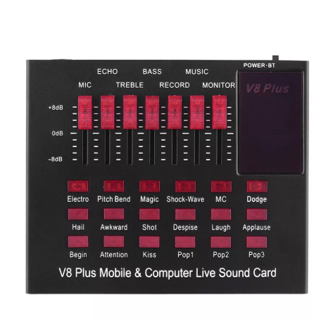 v8-plus-audio-live-sound-card-for-phone-computer-usb-headset-microphone-webcast-bluetooth-มินิเอฟเฟคไมค์-เก็บเงินปลายทา