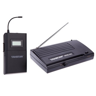 สินค้า takstar wpm-200 uhf อุปกรณ์รับสัญญาณเสียงไร้สายหน้าจอ lcd 6 ช่องสัญญาณ 50 เมตร