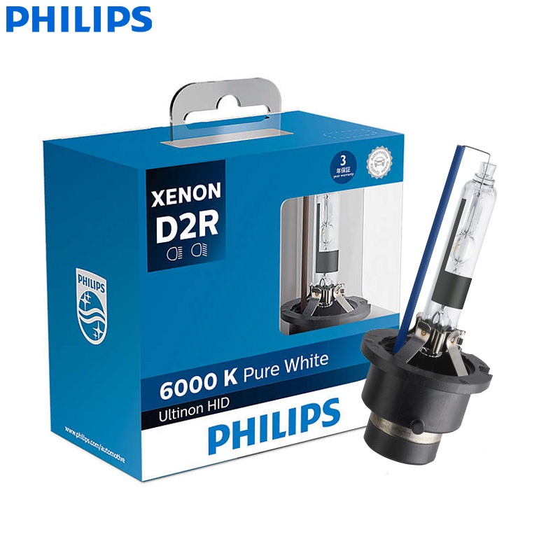 philips-ultinon-hid-d1s-d2s-d2r-d3s-d4s-d4r-6000k-ไฟซีนอนรถยนต์เพียวไวท์อัพเกรดหลอดไฟหน้าแฟลชเริ่มต้นอย่างรวดเร็ว