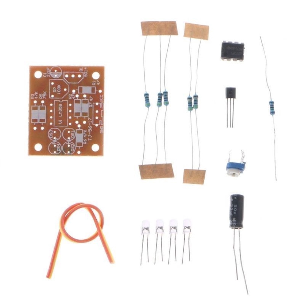 dc-9v-lm358-ชุดไฟ-led-อิเล็กทรอนิกส์-diy