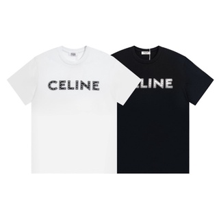 [S-5XL]เสื้อยืดแขนสั้นลําลอง ผ้าฝ้าย พิมพ์ลายตัวอักษร พลัสไซซ์ แฟชั่นคู่รัก สไตล์คลาสสิก สําหรับผู้ชาย และผู้หญิง