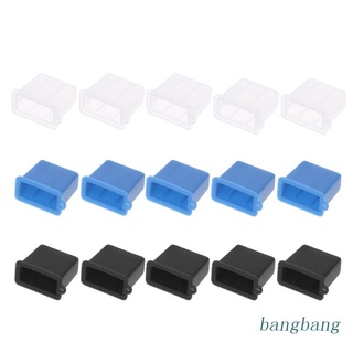 Bang พอร์ตชาร์จ USB Type A ปลั๊กกันฝุ่น พอร์ตชาร์จ 5 ชิ้น ฝาครอบพลาสติก สําหรับอะแดปเตอร์ชาร์จสมาร์ทโฟน