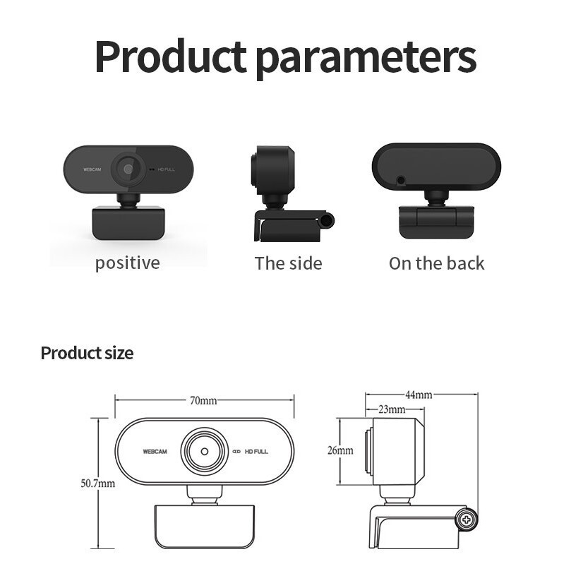 adokey-กล้องเว็บแคม-ชัด-1080p-hd-auto-focus-พร้อมไมค์ในตัว-กล้อง-webcam-1080p-full-hd-สินค้าพร้อมส่ง