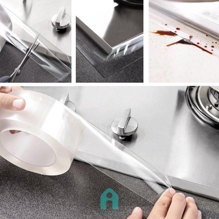 Act⌂Waterproof Self-adhesive Transparent Tape Kitchen Bathroom Strip Seal Tapes