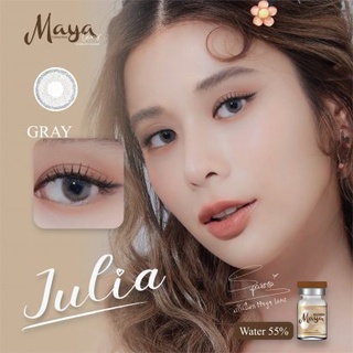 Julia Mayalens​ คอนแทค​เลนส์​ สีเทา,น้ำตาล มีค่าสายตา