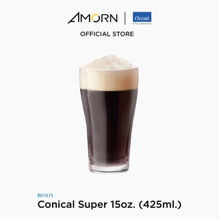 AMORN-(Ocean) B01015 Conical Super - แก้วโคนิโค่ ซุปเปอร์ ดริ๊งเเวร์ ทัมเบอร์ แก้วโอเชี่ยนกลาส 15oz.(425 ml.) บรรจุ6 ใบ