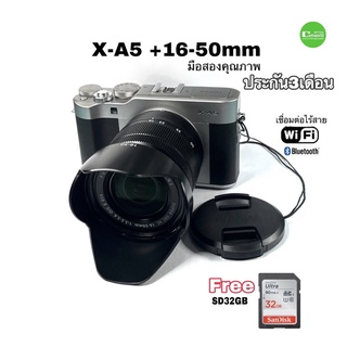 FUJIFILM X-A5 16-50mm 24MP 4K movie ไลฟ์สด ยูทูป เหมาะมาก ถ่ายสวย Wifi,จอทัช เซลฟี่ used มือสอง คัดคุณภาพ ประกัน3เดือน