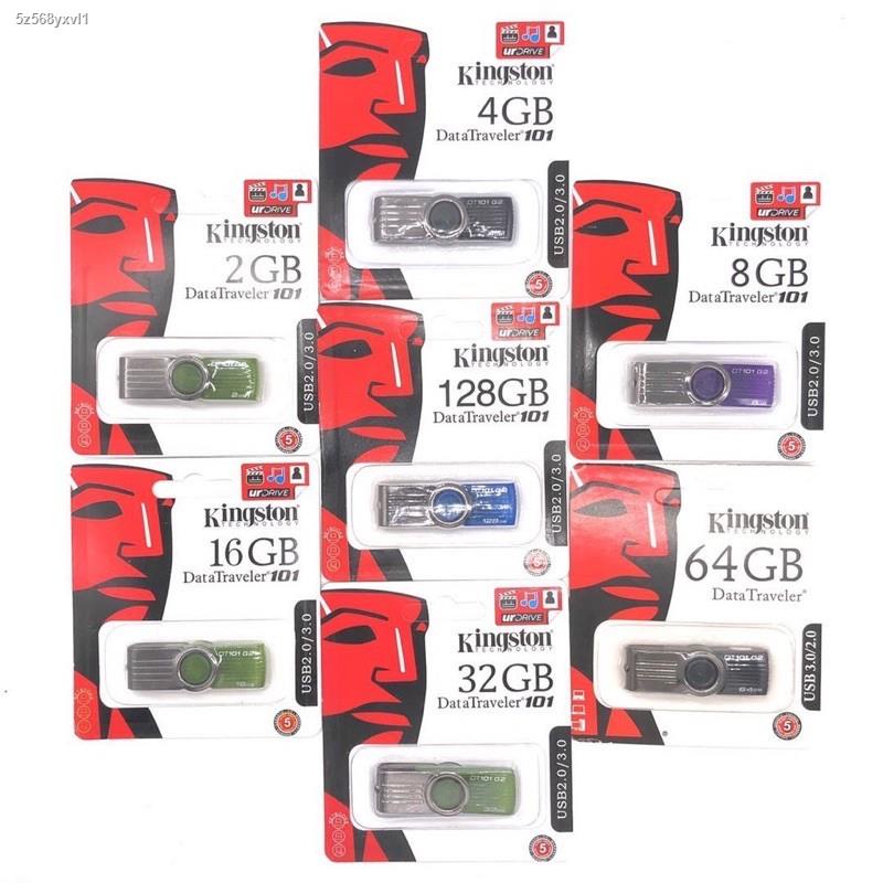 แฟลชไดร์ฟ-2gb-4gb-8gb-16gb-32gb-64gb-128gb-kingston-portable-metal-dt101-g2-usb-flash-driveอุปกรณ์คอมพิวเตอร์