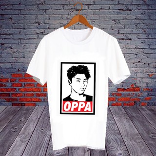 เสื้อยืดสีขาว สั่งทำ เสื้อแฟนคลับ เสื้อ Fanmeeting ศิลปินเกาหลี เสื้อยืด โอปป้า ซออินกุก Oppa Seo In Guk  - OPA57