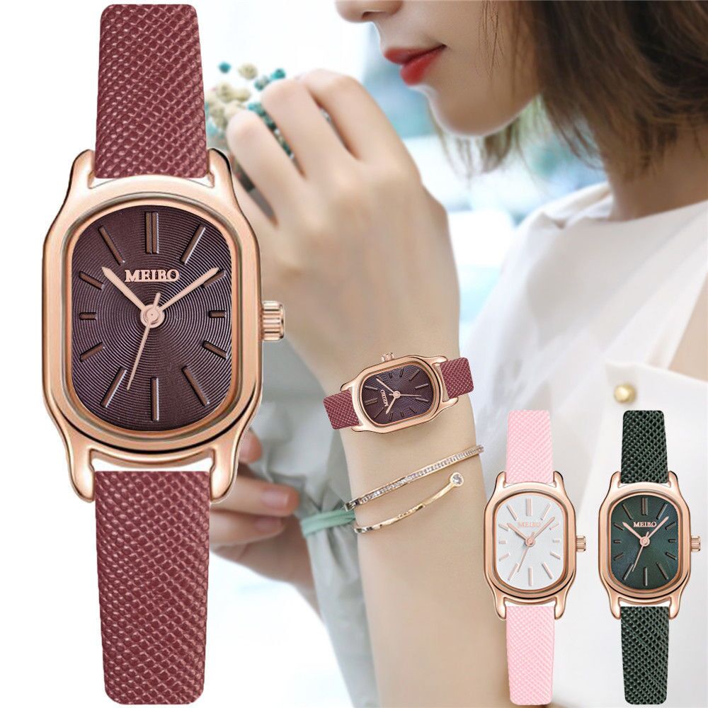 ภาพหน้าปกสินค้าเกาหลีเข็มขัดผู้หญิงนาฬิกาแฟชั่นนาฬิกาควอตซ์ Jam Tangan Wanita