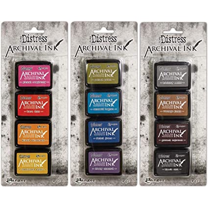 หมึกปั้ม Tim Holtz Distress Archival Mini Ink Kit | Shopee Thailand