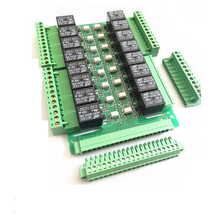 YTH 16 รีเลย์โมดูลบอร์ดควบคุม 3.3V 5V 12V 24V PLC driver บอร์ด ...