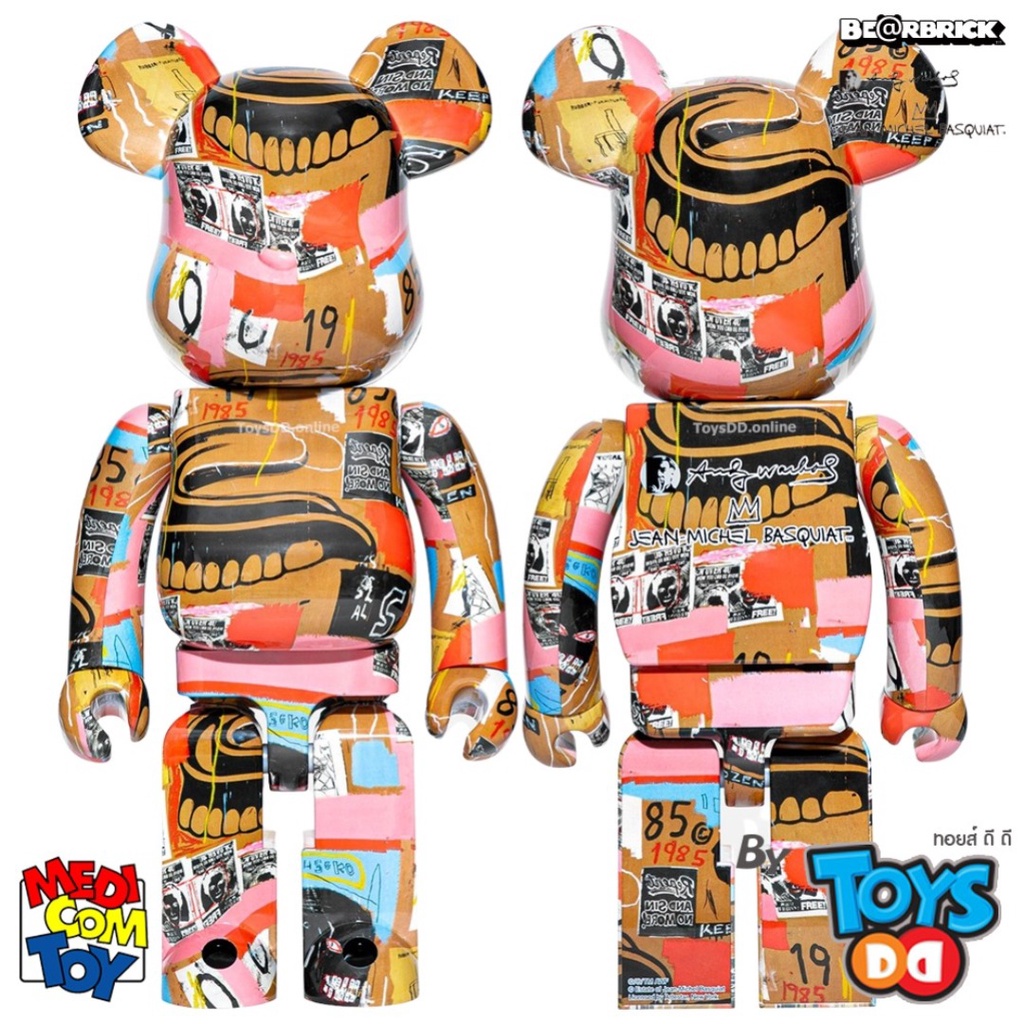 Be@rbrick 1000%, 400% & 100% Andy Warhol x JEAN-MICHEL BASQUIAT #2