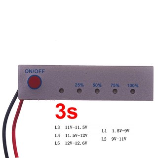 เครื่องทดสอบความจุแบตเตอรี่ลิเธียมลิเธียม 3S 12.6V Li-ion