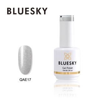 สีเจล Bluesky gel polish QAE17 กลิตเตอร์เงิน