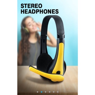 หูฟังพร้อมไมค์  หูฟัง Stereo Headphones