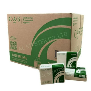 [จำหน่ายยกลัง ]กระดาษเช็ดมือ CAS Pro (แคสโปร) รุ่น Supreme หนา 2 ชั้น