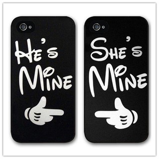 Bestprice 1920 กระเป๋าเป้สะพายหลังพิมพ์ลาย She  S Mine He  Sกรณีโทรศัพท์