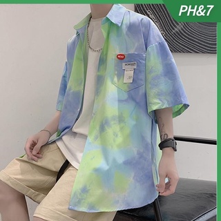 สินค้า เสื้อแจ็กเก็ตแขนสั้น ทรงหลวม สไตล์เกาหลี ฮิปฮอป แฟชั่นฤดูร้อน สําหรับผู้ชาย