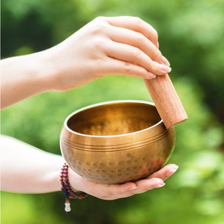 #พร้อมส่ง ขันทิเบต Tibetan Singing Bowl ขนาด12 cm. ใช้สำหรับทำสมาธิขณะสวดมนต์