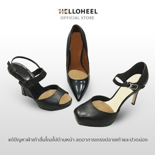 ภาพขนาดย่อของภาพหน้าปกสินค้าHelloheel หมอนรองฝ่าเท้า ป้องกันการลื่นไถลและรองเท้าหลวม สำหรับคัทชูส์ - ส้นสูง Contour Slim Front Pillows (1คู่/แพ็ค) จากร้าน helloheel บน Shopee ภาพที่ 3