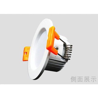 Downlight LED Ceiling Light กลม ไฟLED หน้าขุ่น 220V สีนวล 3300K (DDB001)