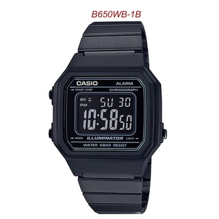 ภาพหน้าปกสินค้าCasio Standard นาฬิกาข้อมือผู้หญิง ผู้ชาย สายสเตนเลสสตีล รุ่น B650WB-1B สีดำ ของแท้ประกัน1ปี ซึ่งคุณอาจชอบราคาและรีวิวของสินค้านี้