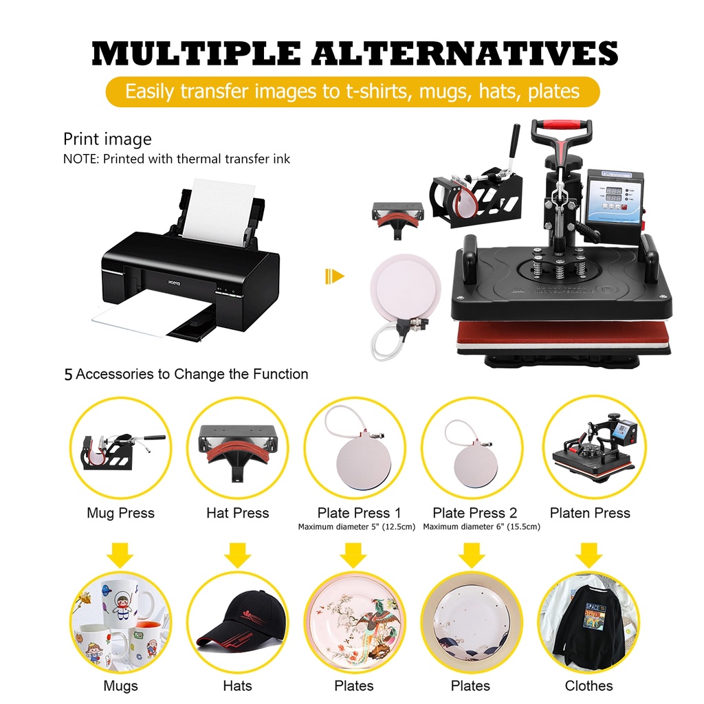 รับประกัน-5-ปี-เครื่องกดความร้อน-5-in-1-มัลติฟังก์ชั่น-swing-away-เครื่องถ่ายเทความร้อนสำหรับเสื้อยืด-mugs-uk