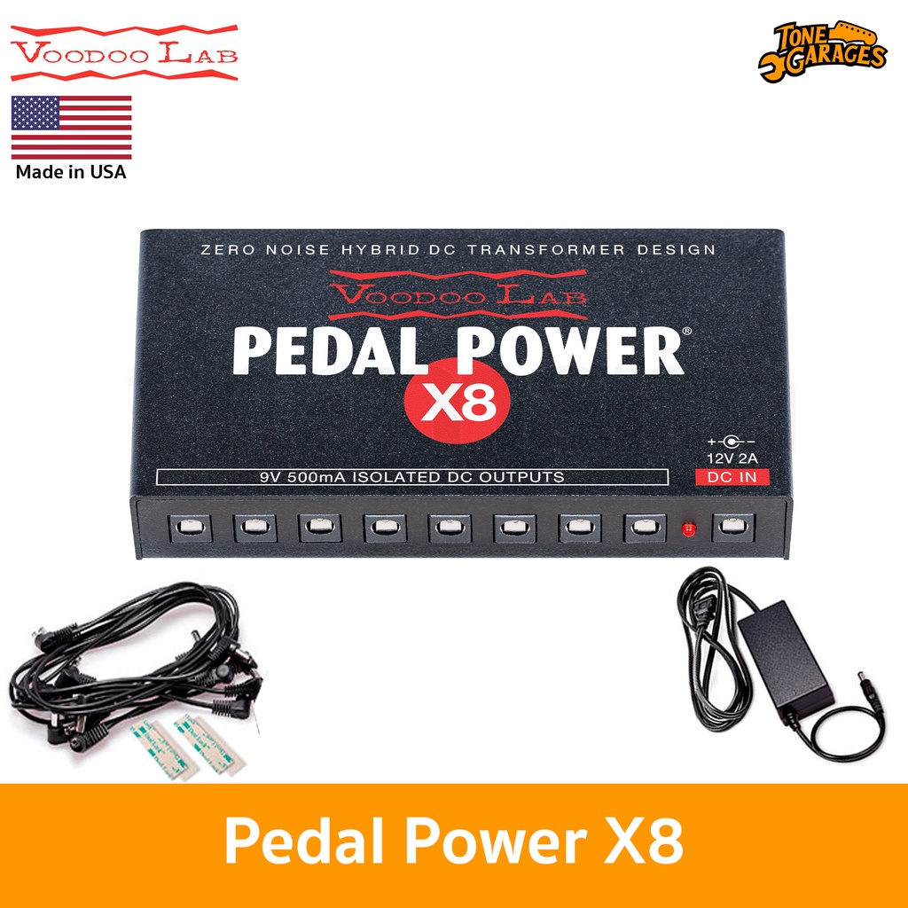 Voodoo Lab Pedal Power X8 Power Supply 9V 500mA Isolated 8 ช่อง พา 