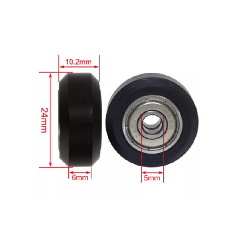 solid-v-wheel-for-v-slot-ลูกกลิ้ง-สำหรับเครื่องพิมพ์-3d-ราคาต่อ-1-ชิ้น