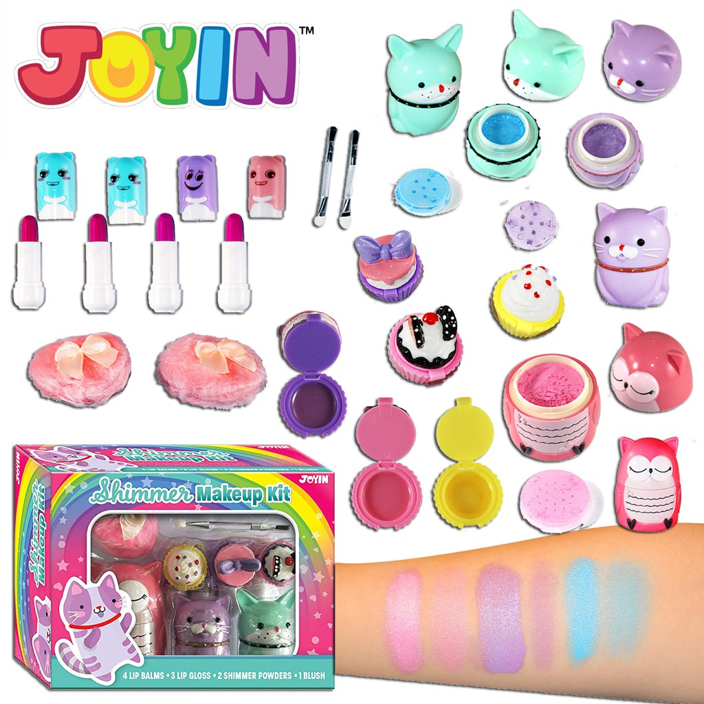 เซ็ทเครื่องสำอางค์เด็ก-12-ชิ้น-นำเข้า-usa-แบรนด์-joyin-toy-all-in-one-girls-makeup-kit-ราคา-1-390-บาท