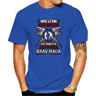[S-5XL] เสื้อยืด ผ้าฝ้าย 100% พิมพ์ลาย MMA Krav Maga Training Gym สําหรับผู้ชาย