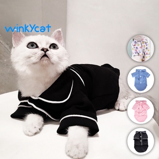 Winky Wink เสื้อผ้าสัตว์เลี้ย✨เสื้อแมว ชุดแมว ชุดหมา  เสื้อผ้าชิวาว่า เหมาะสำหรับปอมเมอเรเนียน ชิสุ