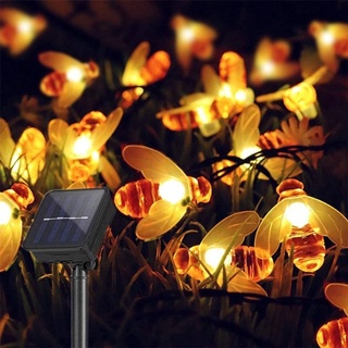 2M,3M Outdoor Solar Bee String Lights/ Battery &amp; Solar Powered Starry Fairy Lights/ Waterproof String Lights  for Garden Lawn Wedding Christmas Party Decoration