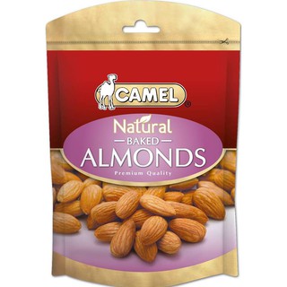 คาเมล อัลมอนด์อบ CAMEL Natural Baked Almonds 150 กรัม นำเข้าจากสิงคโปร์