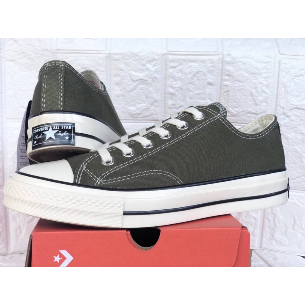 ราคาพิเศษ-รุ่นสุดฮิตขายดีรองเท้าผ้าใบหุ้มส้น-converse-firststring-1970s-repro-low-top-สีเขียวขี้ม้า-ส่งด่วน-ส่งเร็ว