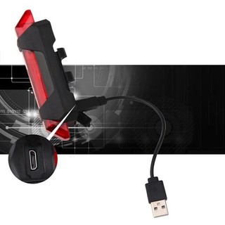 ภาพขนาดย่อของภาพหน้าปกสินค้าTaillight ไฟท้ายจักรยาน แบบชาร์จ USB ไฟจักรยาน แสงไฟ LED จากร้าน ty_center บน Shopee ภาพที่ 4