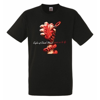 [COD]เสื้อยืดคอกลม แขนสั้น พิมพ์ลาย Eagles Of Death Metal Heart On Black Rock Band แฟชั่นสําหรับผู้ชาย
