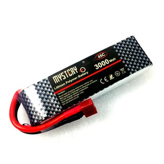 แบตเตอรี่ลิโพ Mystery 3000mah (7.4v)(11.1v)(14.8V) 45C แบตลิโพ lipo