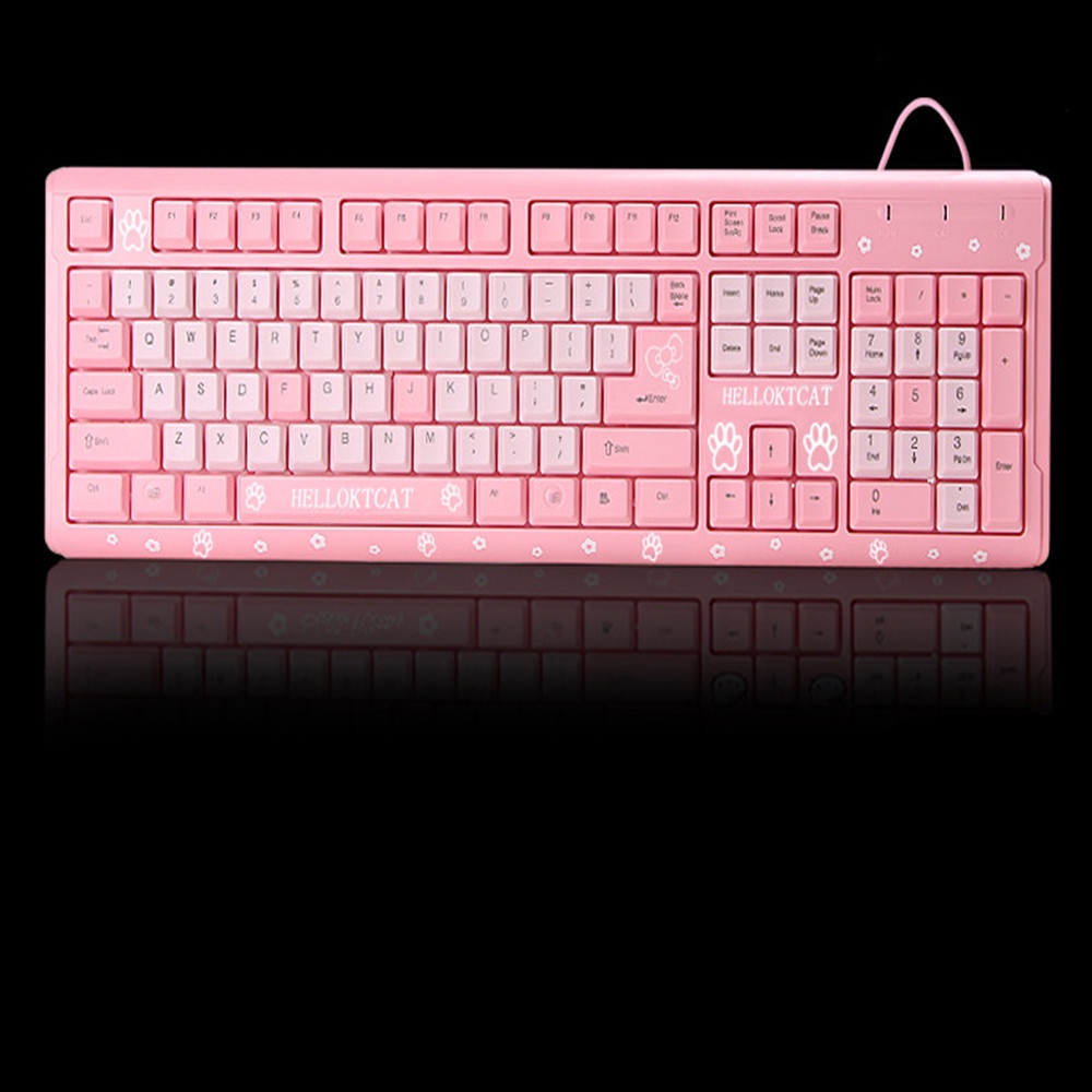 pink-ktcat-keyboard-usb-wired-cute-girls-ultra-thin-computer-usb-keyboard-for-desktop-girls