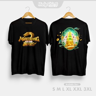 เสื้อยืดสีขาวเสื้อยืด พิมพ์ลาย Mahjong Ways Game Slots สําหรับผู้ชายS-4XL