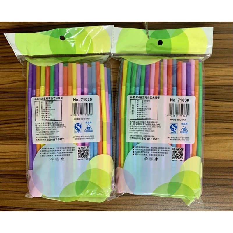 หลอดพลาสติกงอได้-2-ท่อนคละสี