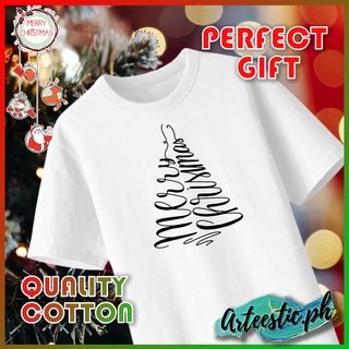 [S-5XL]ผ้าฝ้าย 100% [S-5XL]2023 เสื้อยืด CHRISTMAS HAPPY NEW YEAR TSHIRT DESIGN 7 High Quality Cotton Unisex 7 Colors As