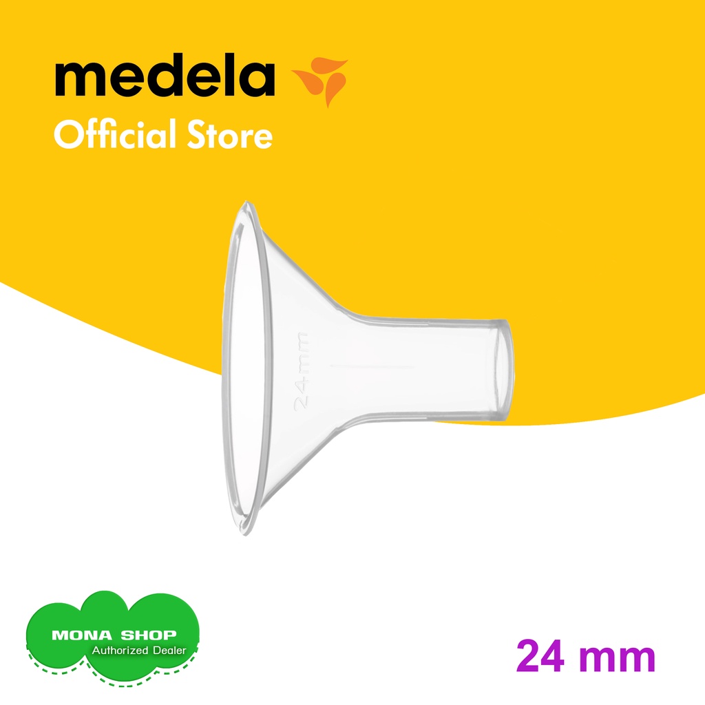 MEDELA กรวยปั๊มนมขนาด 24 มม (ไซส์ M) จำนวน 1 ชิ้น (No Box) สามารถ